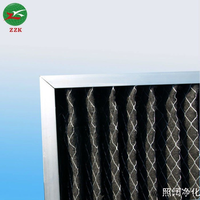 照阔厂家直供活性炭板式折叠滤网 中效折叠过滤器 活性炭无纺布折叠图5