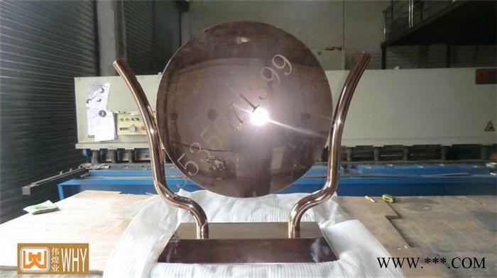 奖杯型金色豪华不锈钢异形件之伟煌业定制专家图2