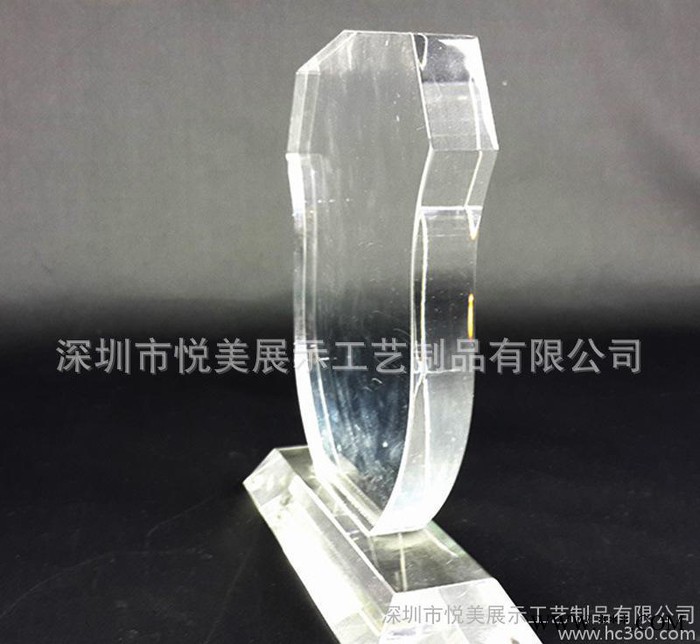 定制亚克力奖牌 全透明有机玻璃奖杯奖牌授权牌 T型奖牌工艺品图2