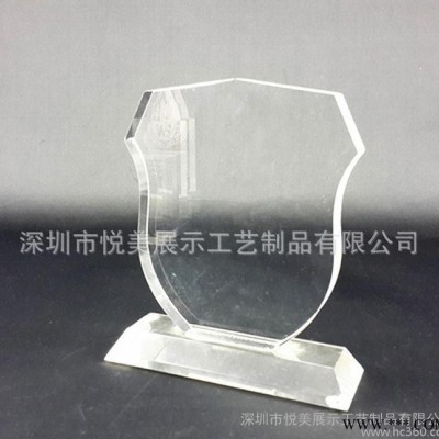 定制亚克力奖牌 全透明有机玻璃奖杯奖牌授权牌 T型奖牌工艺品