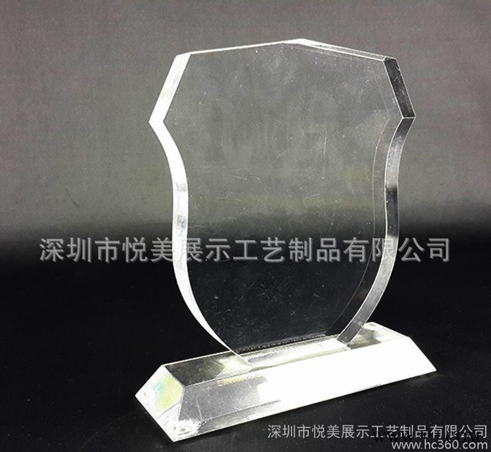 定制亚克力奖牌 全透明有机玻璃奖杯奖牌授权牌 T型奖牌工艺品图3