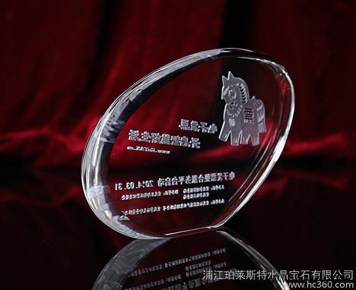 K9一等级水晶奖杯水晶奖牌厂家定制001图2