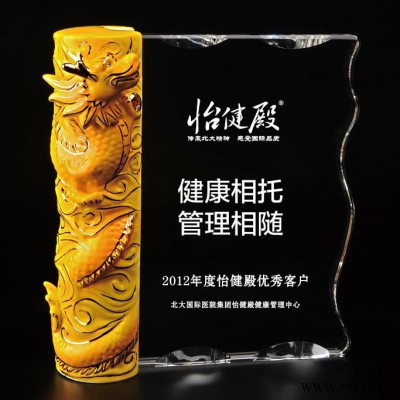 节节高陶瓷配件奖牌老职工退休纪念品水晶退休纪念品退休纪念盘礼盒图片