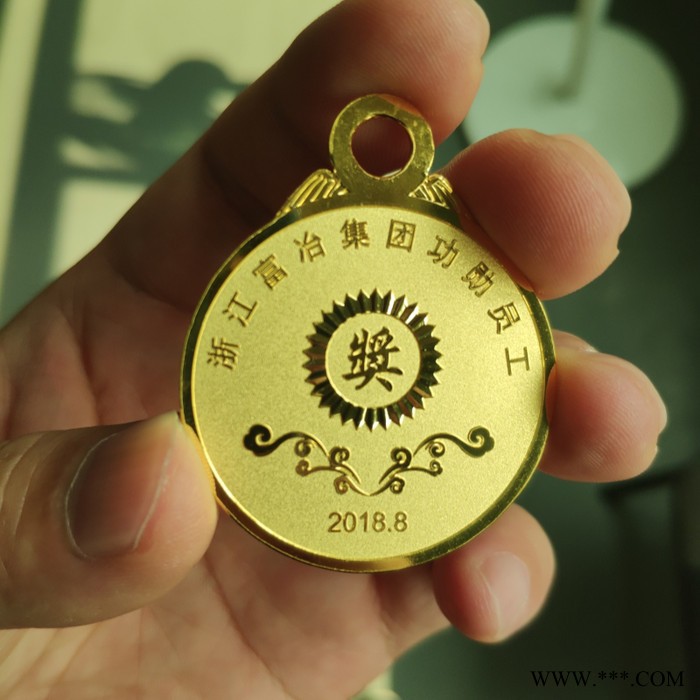 定制金章司龄奖章定制胸章制作纯银章 奖章奖牌图8