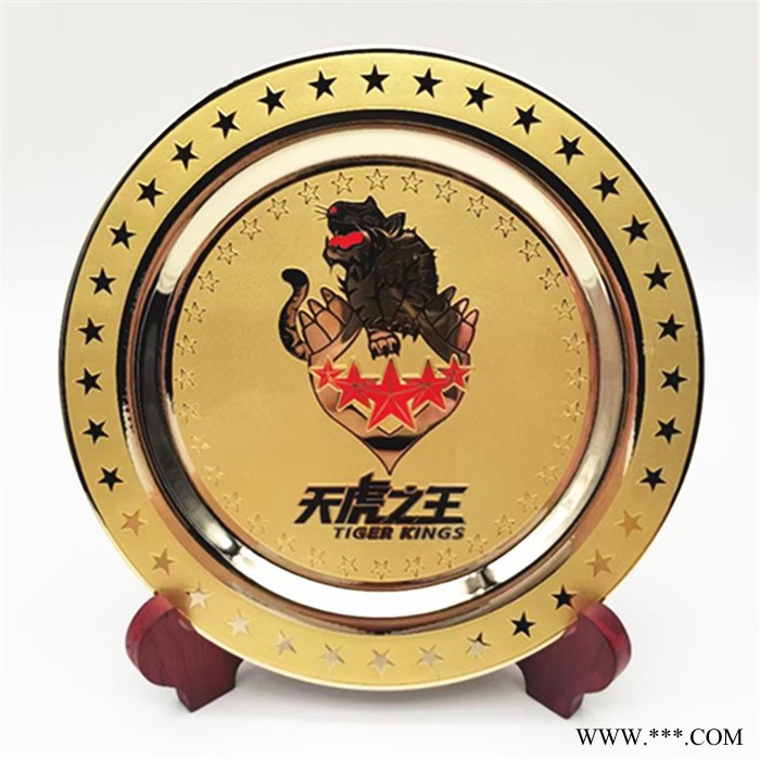 金属合金盾形奖牌定做 木托奖牌纪念品摆件制作图4