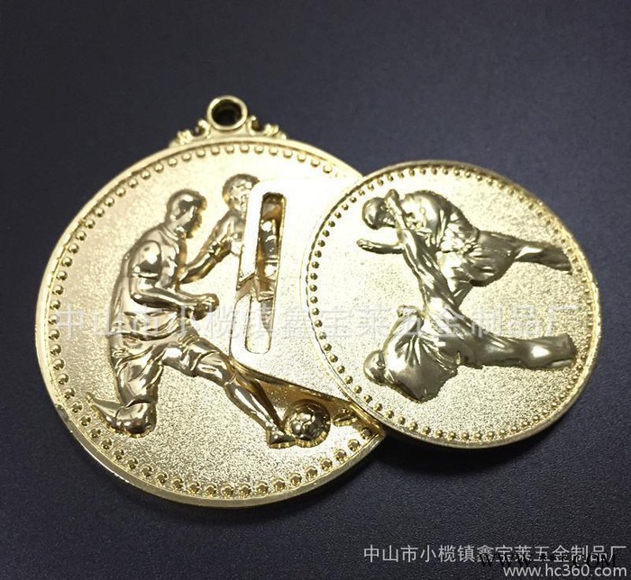 中国功夫 金属奖牌 经典五金时尚奖章 立体浮雕奖牌定制图1