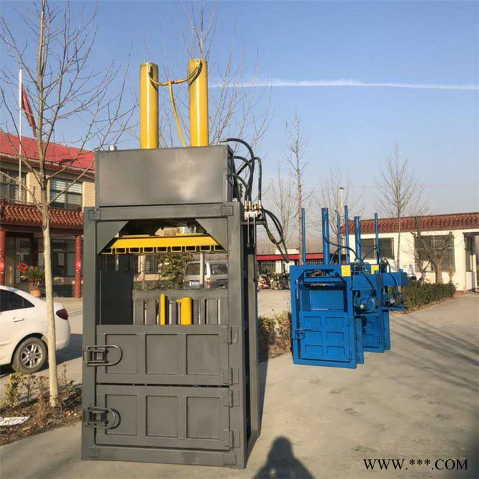 立式铝合金打块机 冠发废纸液压立式压块机 无纺布棉布打包机图6