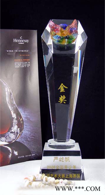 西藏水晶奖杯水晶奖牌定制 单位年终奖杯 企业节日活动颁奖奖杯奖牌制作图5