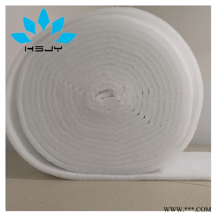 江苏生产G4初效过滤棉 无纺布空气过滤棉PET白色粗效过滤棉 华思净宇/HSJY低阻高效合成纤维防尘除尘过滤棉可裁片图5