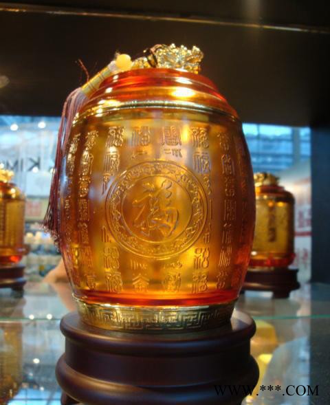 广东水晶厂.现货水晶奖牌,水晶工艺品,水晶药罐子.水晶茶叶罐图1
