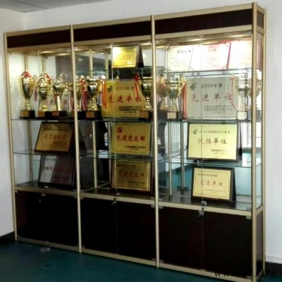 万佳**展示柜天津玻璃柜奖牌礼品首饰展示柜天津展柜制作厂家