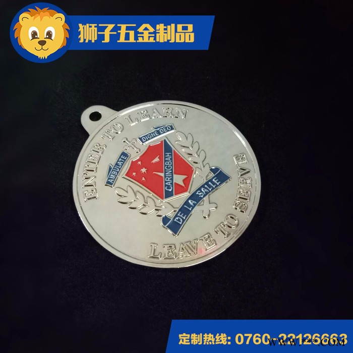 厂家订制金属烤漆奖牌 锌合金通用运动奖牌 双面3D奖牌订做图3