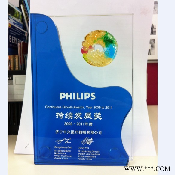 安徽商务办公礼品，环典扩建完工纪念品，经销商奖牌，慈善活动纪念品，水晶授权牌定制图7