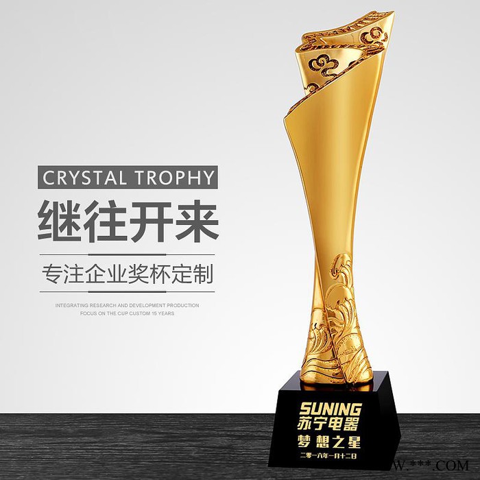 广州定制各种款式奖杯冥想之星奖杯镀金树脂新款奖杯 公司活动颁奖奖杯奖牌工厂定做 广州奖杯厂家图7