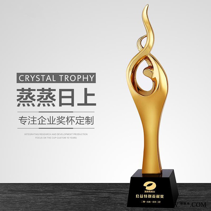 广州定制各种款式奖杯冥想之星奖杯镀金树脂新款奖杯 公司活动颁奖奖杯奖牌工厂定做 广州奖杯厂家图6