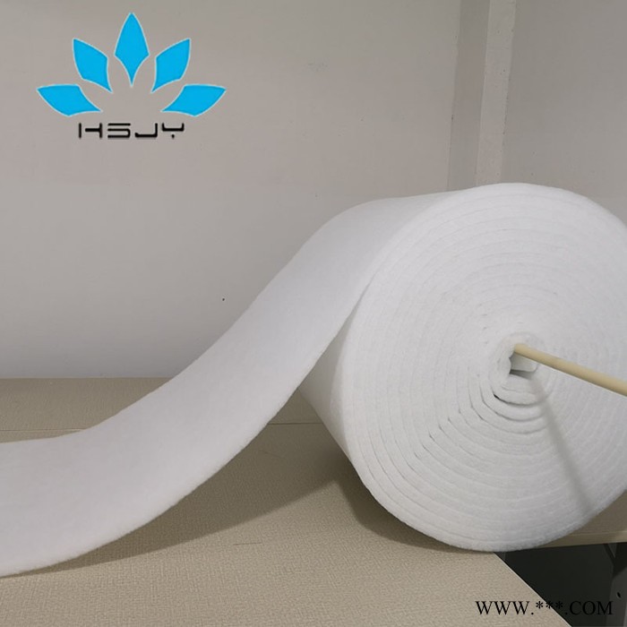 HSJY空气过滤棉通过SGS认证 白色G4初效过滤棉吸湿透气性好寿命长容尘量高阻力低 华思净宇无纺布过滤棉**图7