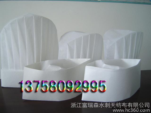 供应厂家直供 一次性鞋套，帽子，厨师帽，无纺布园帽图3