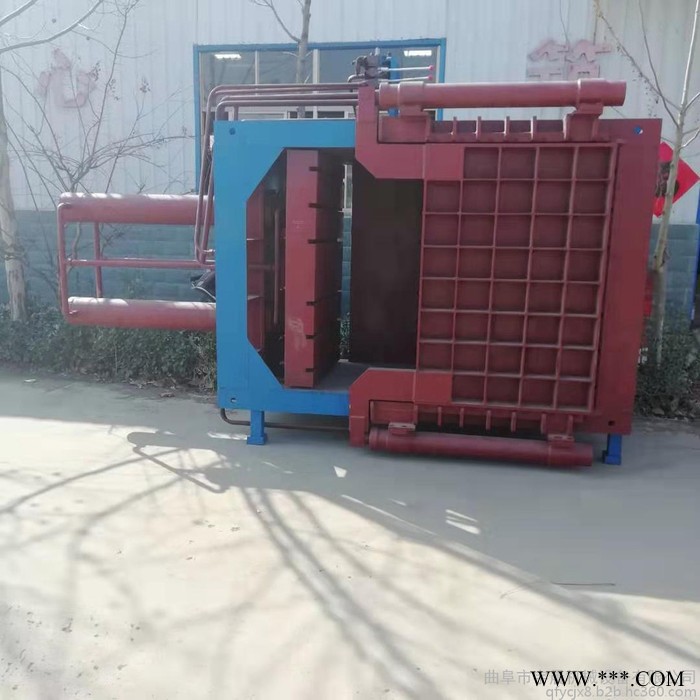 无纺布双杠液压打包机自动翻包立式液压打包机图3