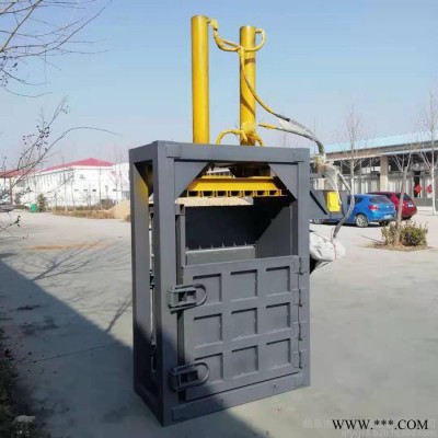 无纺布双杠液压打包机自动翻包立式液压打包机
