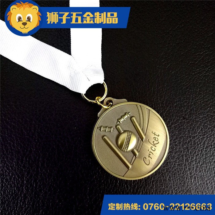 狮子五金厂家定做金属电镀徽章 锌合金奖牌胸章荣誉纪念勋章图2