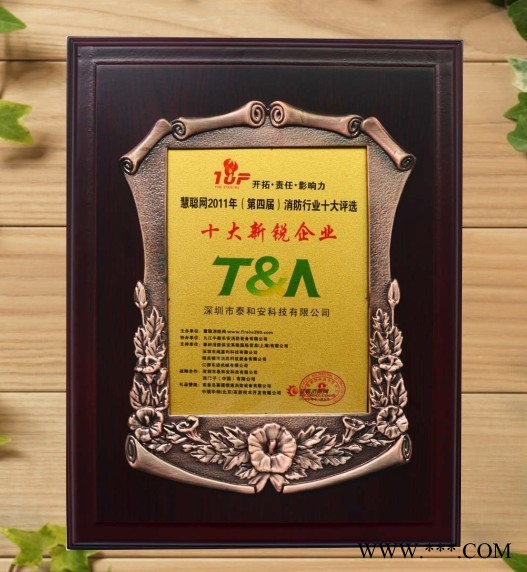 开封实木授权牌 不锈钢牌匾钛金工艺奖牌公司经销牌批发定做 木质授权牌图4