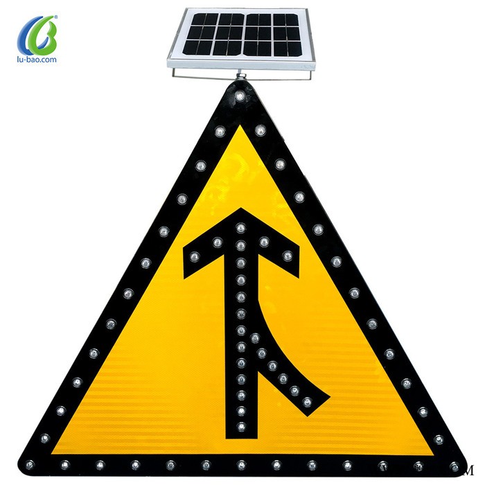 广东**太阳能标牌反光标牌太阳能标志牌导向灯主动发光标志牌图4