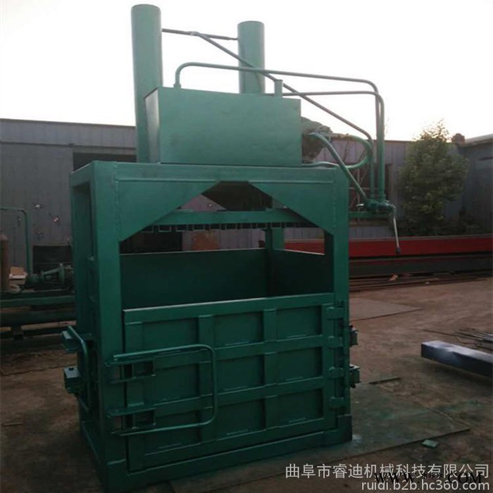 睿迪牌废纸下角料立式打包机浙江无纺布液压打包机图5