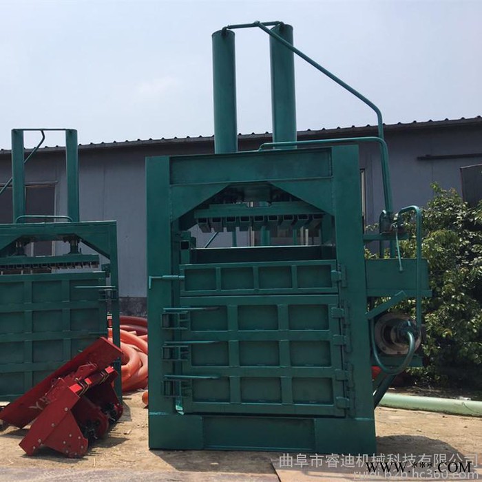 睿迪牌废纸下角料立式打包机浙江无纺布液压打包机图6