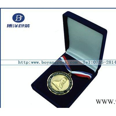 天鹅绒奖牌盒，可打LOGO