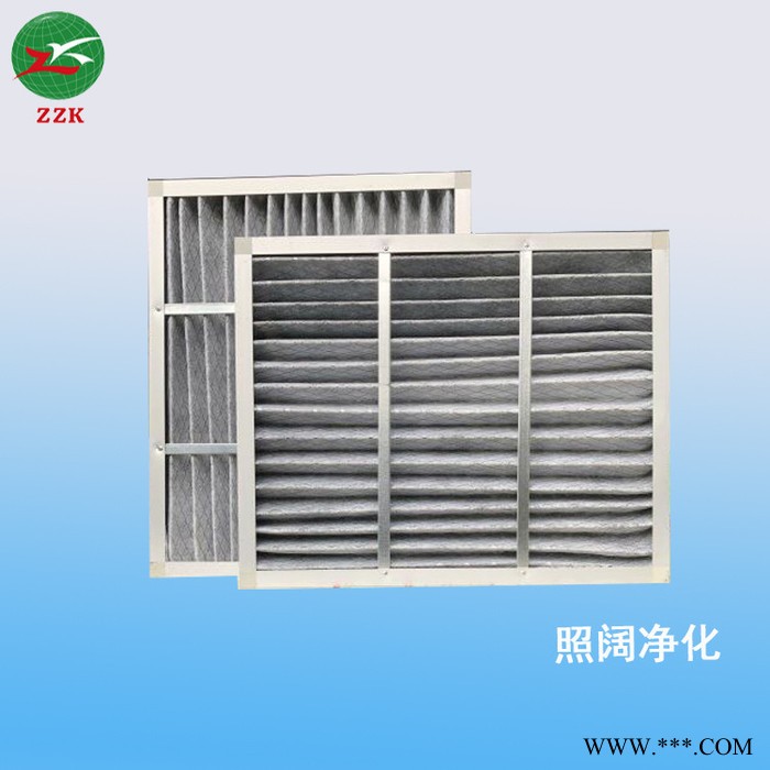 照阔ZZK 纸框活性炭折叠滤网 活性炭过滤器 活性炭无纺布滤网图2