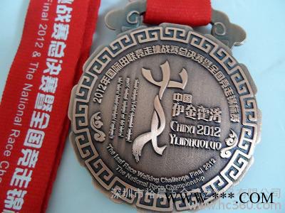 供应深圳裕晨供应北京铜质电镀镍颁奖奖牌奖章制图3