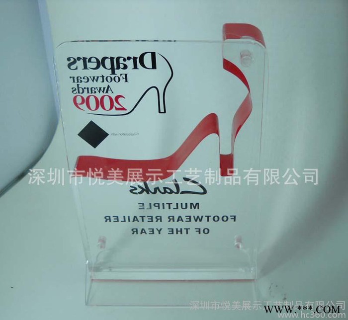 定制全透明亚克力广告促销牌有机玻璃纪念牌奖牌亚克力授权展示牌图3