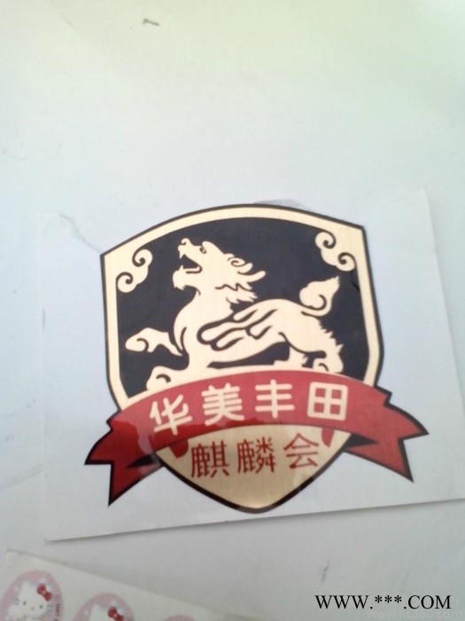 供应金印3*3滴胶标牌图2