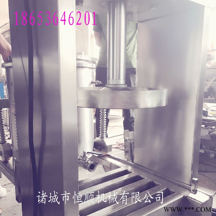 新型猫砂豆腐渣脱水挤水去水机 液压桶式压榨机 无纺布挤水机图4