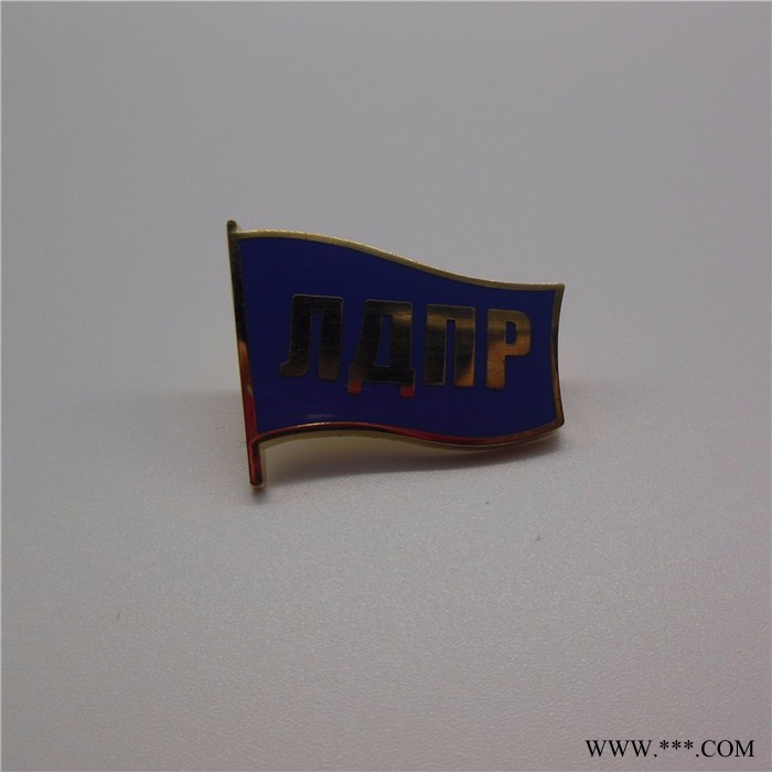 自创 金属徽章 假珐琅徽章企业LOGO胸章奖牌定制图2