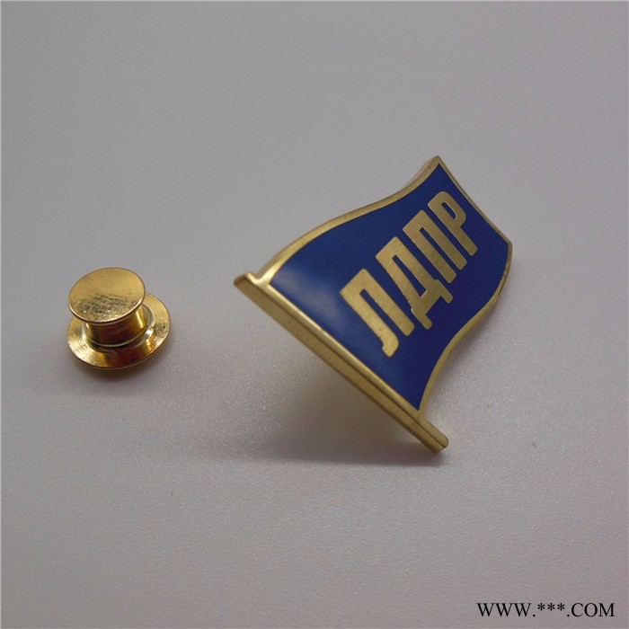 自创 金属徽章 假珐琅徽章企业LOGO胸章奖牌定制图4