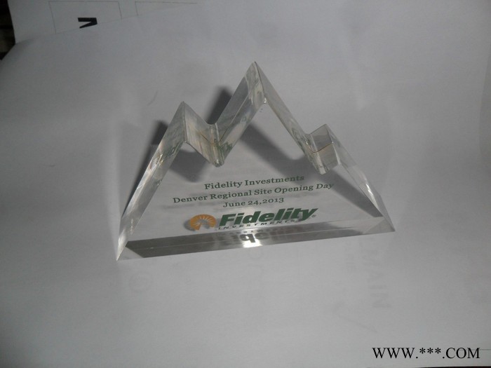 **亚克力定制款式奖杯.丝印有机玻璃奖牌  亚克力透明奖座图4