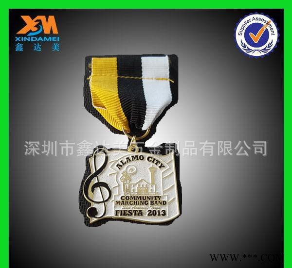 金属奖章奖牌定制 电镀勋章定做 开模具徽章制作空白通图3
