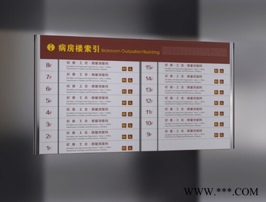 生产定做医院导示系统标牌定制图3