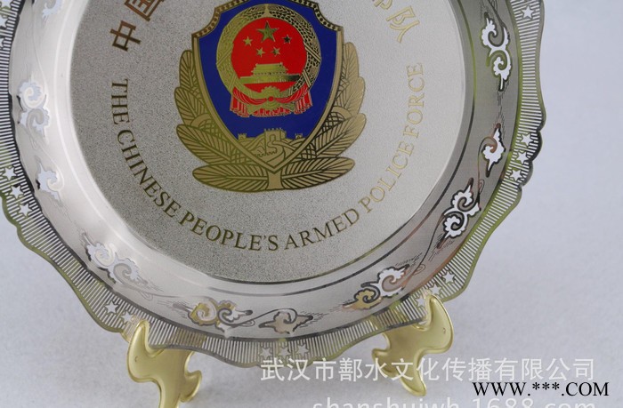 工艺金碟黄铜镀银 颁奖会议礼品奖牌金属摆件定制图2