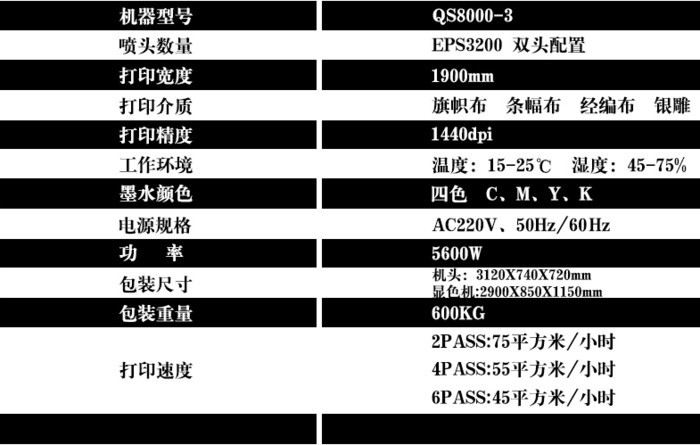 奥德利QS8000-3双头环保旗帜机图3