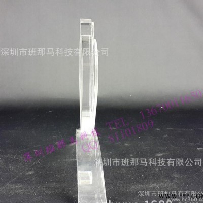深圳班那马个性订制心形亚克力奖杯奖牌 有机玻璃奖杯