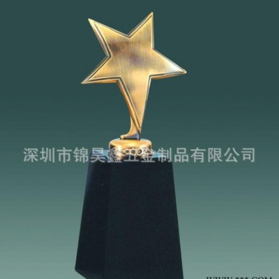 承接金属金属工艺品、奖杯奖牌定制开模、金属五角星工艺品