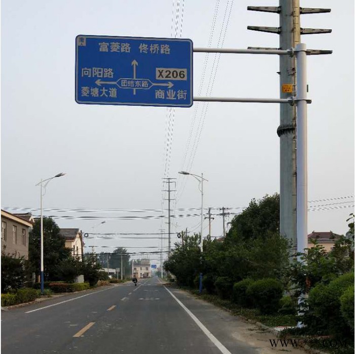 科华厂家供应道路安全标示 3F标志牌杆 高速公路标牌杆图2