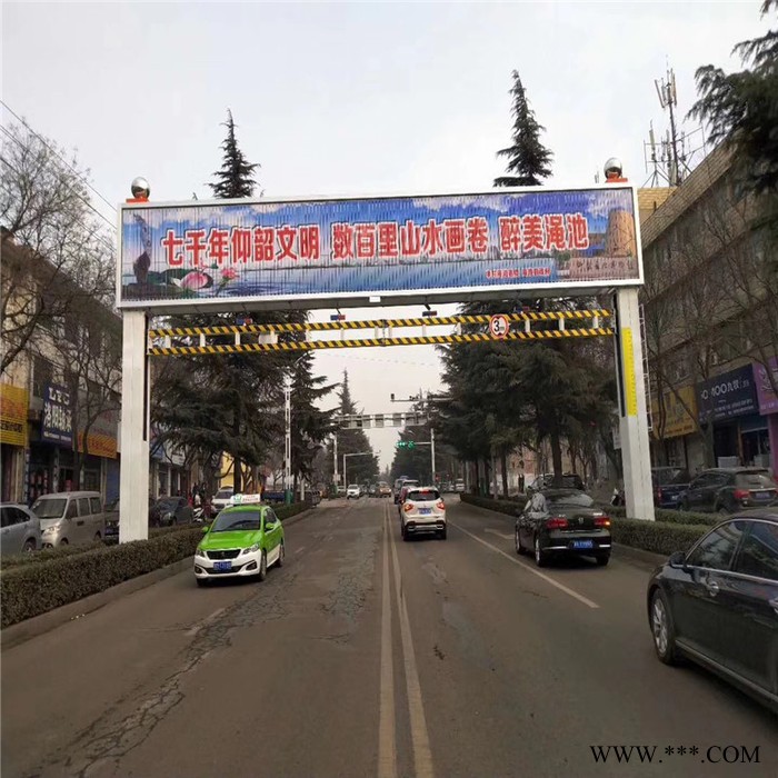 山东品良PLJX-0723公路广告牌限高架 远程智能遥控限高杆 限高栏厂家定制图2
