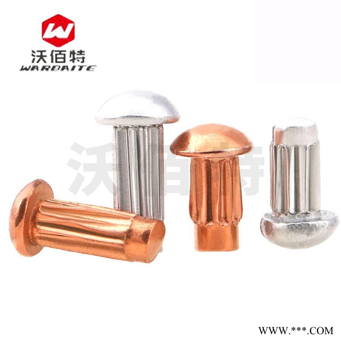 铝标牌铆钉滚花紫铜铆钉铭牌商标敲击式实心铆钉M2M2.5M3x4X5/6/8图4