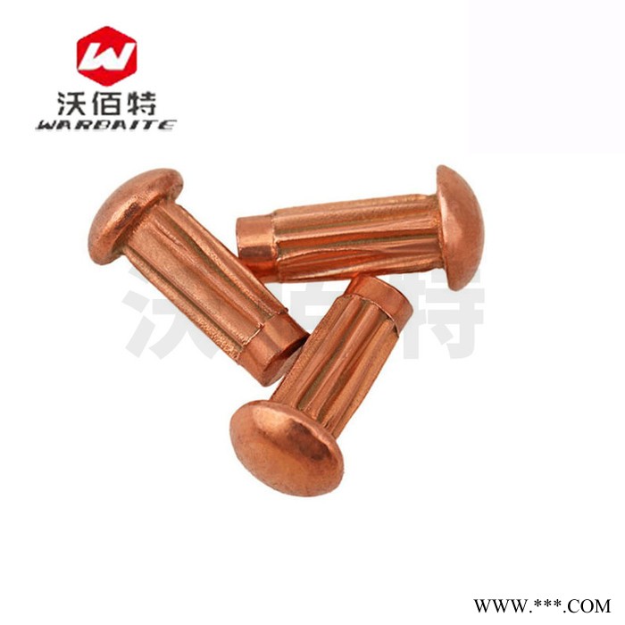 铝标牌铆钉滚花紫铜铆钉铭牌商标敲击式实心铆钉M2M2.5M3x4X5/6/8图3