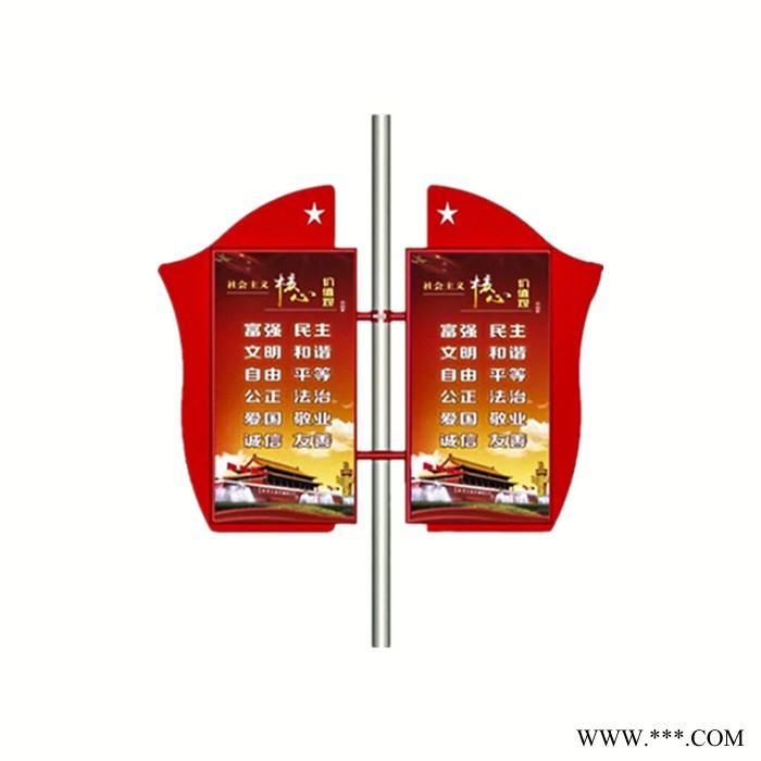荣华 灯杆灯箱 广告牌 抗风防水 耐腐蚀图5