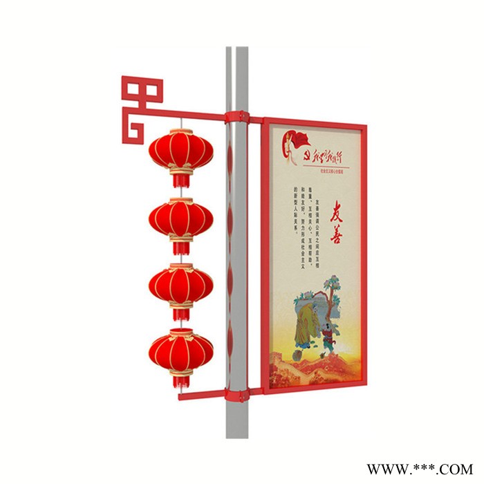 荣华 灯杆灯箱 广告牌 抗风防水 耐腐蚀图3