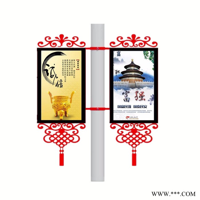 荣华 灯杆灯箱 广告牌 抗风防水 耐腐蚀图8